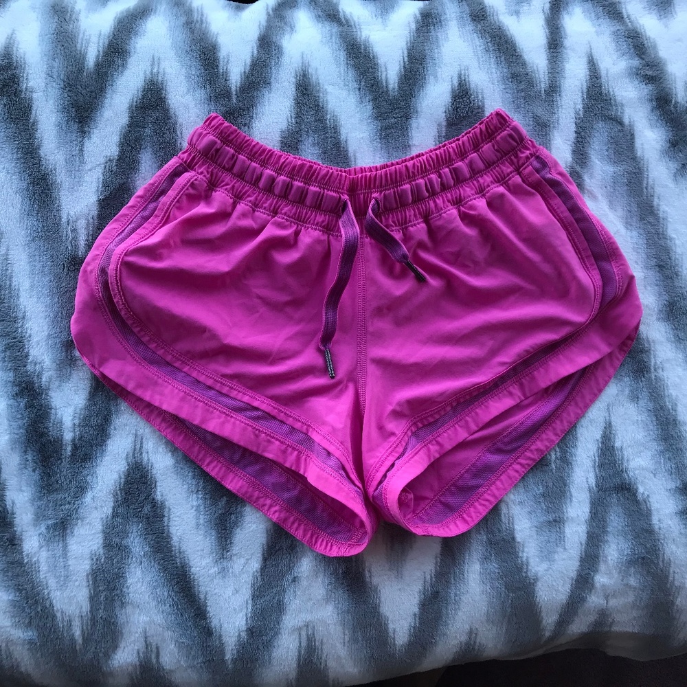lululemon Hot Pink Hotty Hot Shorts